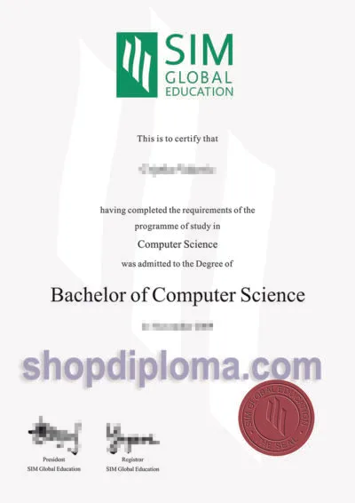 SIM Global Education the degree of bachelor of computer science