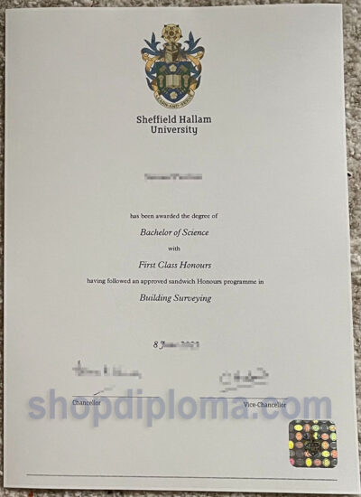 Sheffield hallam university the degree of bachelor of science in building surueying