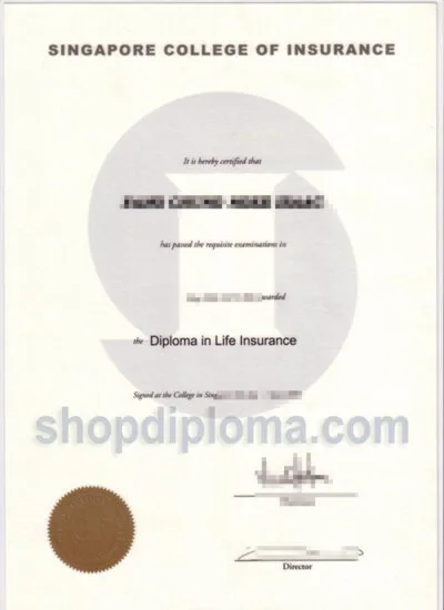 Singapore College of Insurance the diploma in life insurance