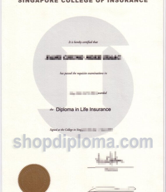 Singapore College of Insurance the diploma in life insurance