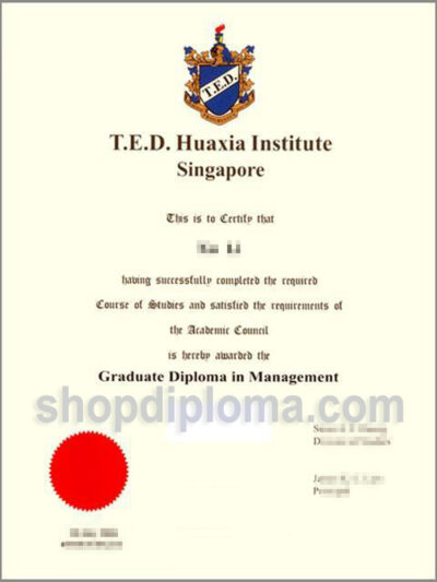 TED H uaxia Institute Singapore the Graduate diploma in management