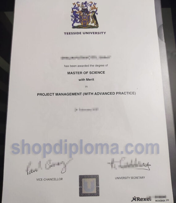 Teesside University the degree of master of science in project management