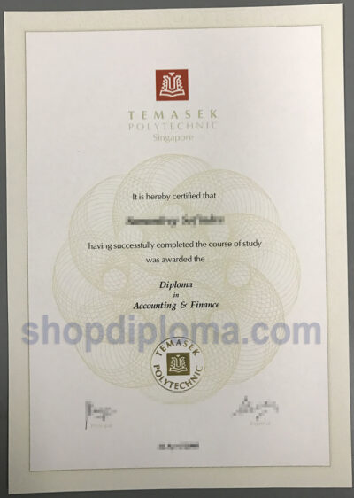 Temasek Polytechnic Singapore the diploma in accounting finance