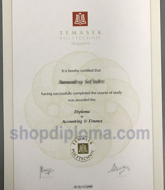 Temasek Polytechnic Singapore the diploma in accounting finance