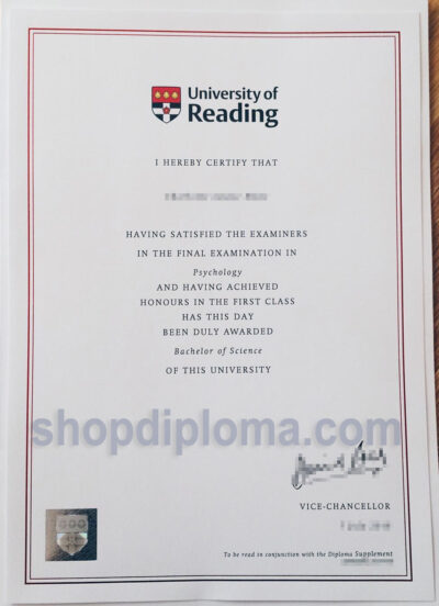 The university of Reading the degree of bachelor of science in psychology