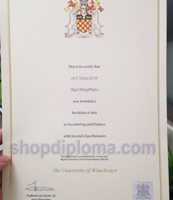 The university of Winchester the degree of bachelor of arts