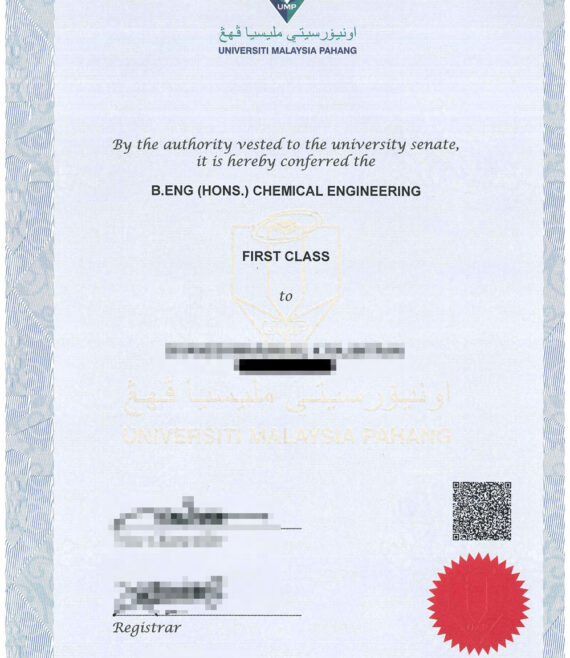 UMP(Universiti Malaysia PAHANG) the degree of bachelor engineering hons chemical engineering