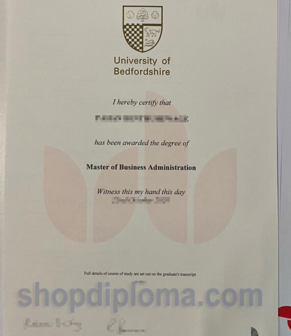 University of Bedfordshire the degree of master of business administration