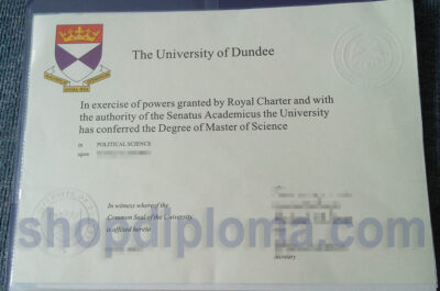 University of Dundee the degree of master of science in political science