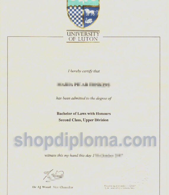 University of Luton the degree of bachelor of laws