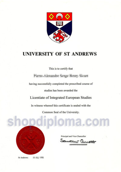 University of St Andrews Licentiate of Integrated European Studies