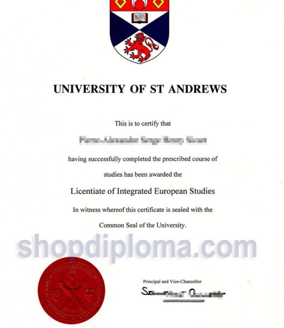 University of St Andrews Licentiate of Integrated European Studies