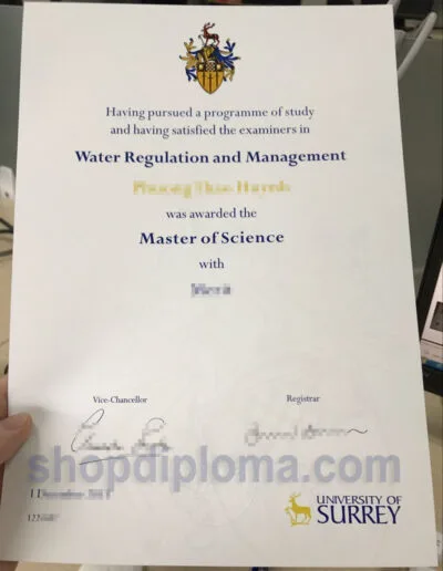University of Surrey master of science