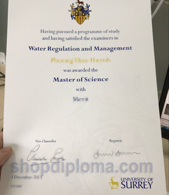 University of Surrey master of science