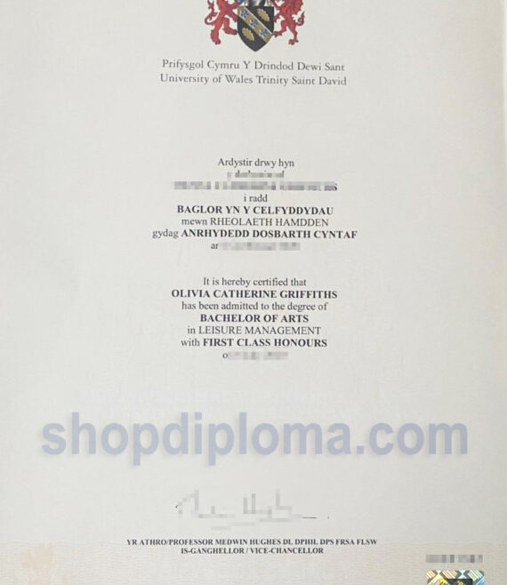 University of Wales the degree of bachelor of arts