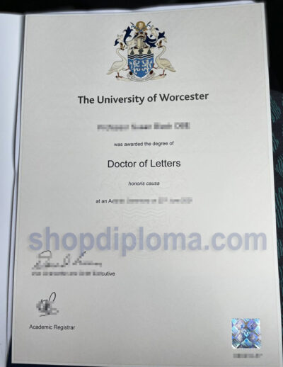 University of Worcester the degree of doctor of letters