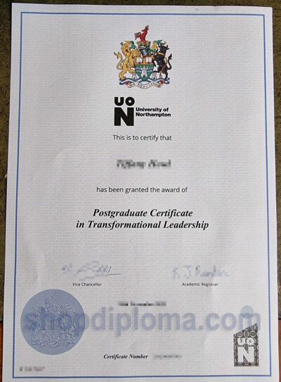 University of northampton postgradute certificate