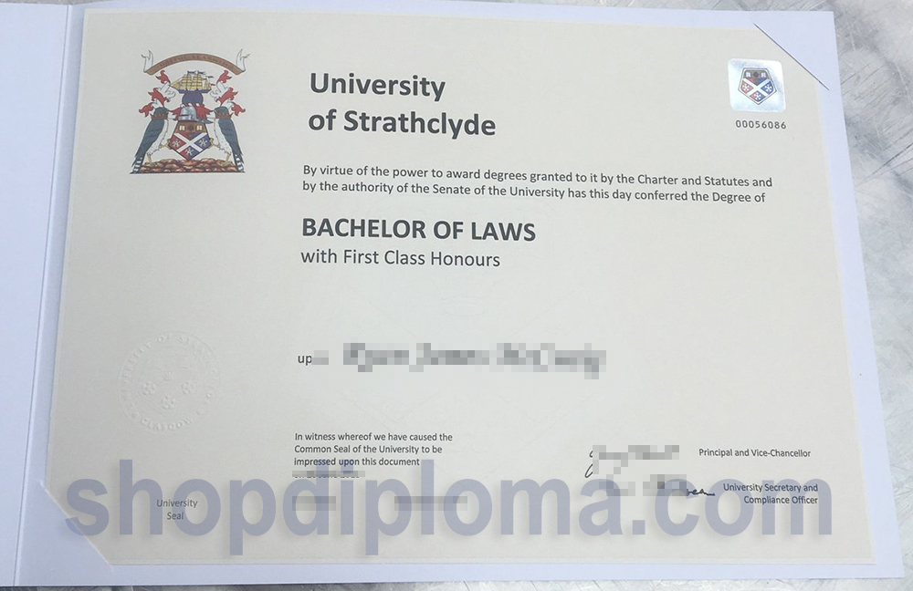 University of strathclyde Bachelor of laws