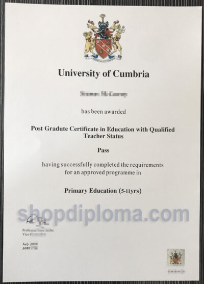 university of Cumbria post gradute certificate in education with qualified teacher status in primary education