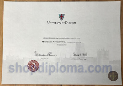 university of Durham the degree of master in financial accounting