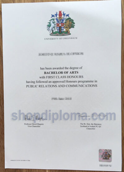 university of Greenwich the degree of bachelor of arts in public relations and communications