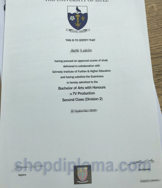 university of Hull the degree of arts in TV production