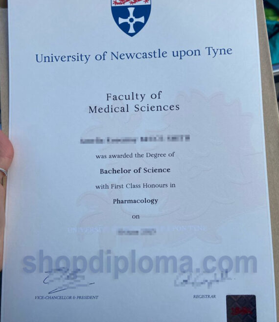 university of Newcastle upon Type the degree of medical science in pharmacology