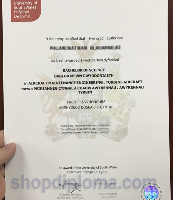 university of South Wales bachelor of science in aircraft maintenance engineering