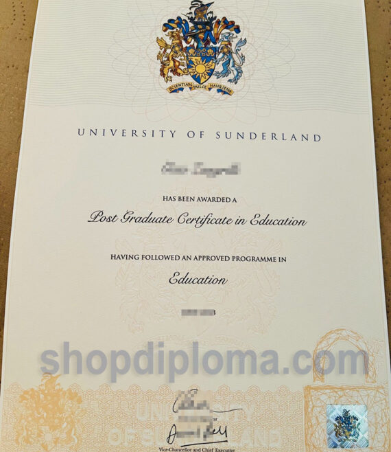University of Sunderland postgraduate certificate in education