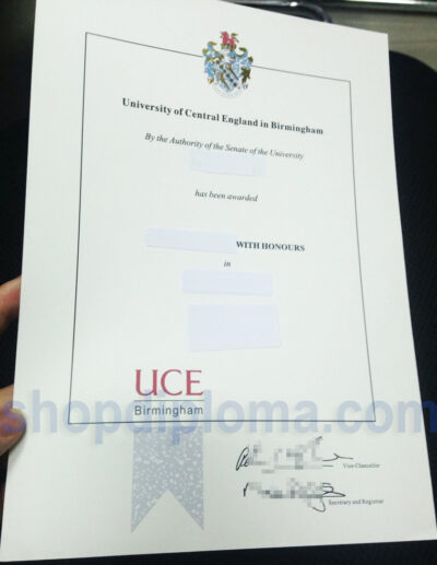 university of central England in Birmingham degree