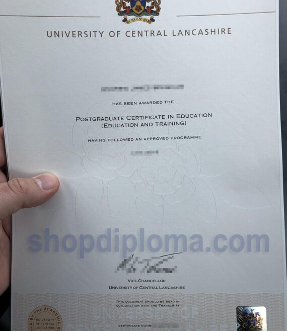university of central Lancashire POSTGRADUATE CERTIFICATE IN EDUCATION (EDUCATION AND TRAINING) diploma
