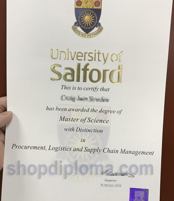 University Of Salford the degree of Master of Science with Distinction in Procurement, Logistics and Supply Chain Management