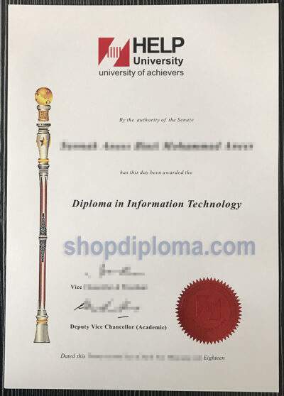 Help university university of achievers the diploma in information techology