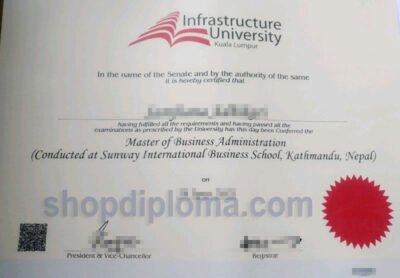 IUKL Infrastructure University Kuala Lumpur the degree of master of business adminstration