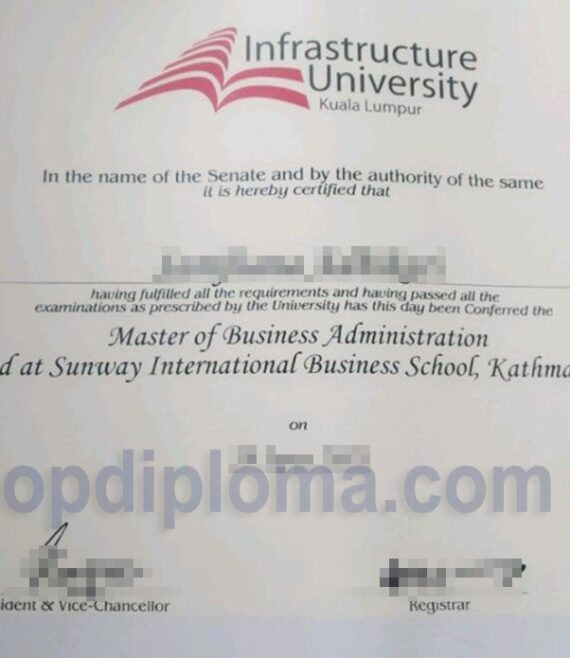IUKL Infrastructure University Kuala Lumpur the degree of master of business adminstration