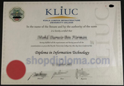 Kuala Lumpur Infrastructure University College the diploma in information technology