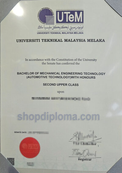 UTeM University teknikal malaysia melaka the degree of bachelor of mechanical engineering technology