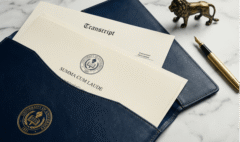 custom diploma display example